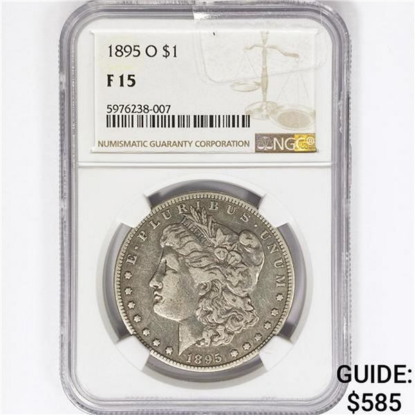 1895-O Morgan Silver Dollar NGC F15