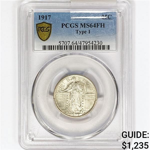 1917 Standing Liberty Quarter PCGS MS64 FH Type 1