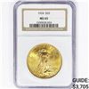 Image 1 : 1924 $20 Gold Double Eagle NGC MS65