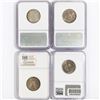 Image 2 : (4) US Washington Quarters NGC MS 1954-1956