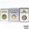 Image 1 : (3) US Franklin Half Dollars MS 1955-1963