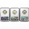 Image 2 : (3) US Jefferson Nickels NGC MS 1944-1945