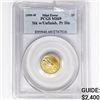 Image 1 : 1999-W US $5 1/10oz Gold PCGS MS69 Stk Unfinish. P