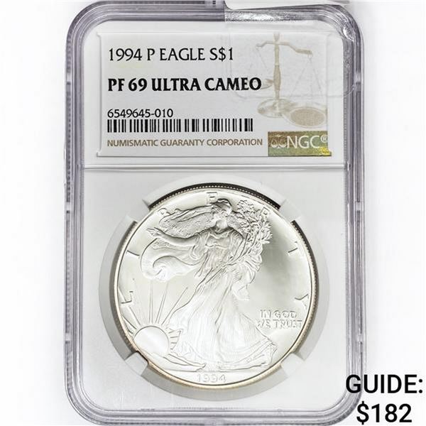 1994 American Silver Eagle NGC PF69 Ultra CAM