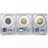 Image 2 : (3) US Washington Quarters PCGS MS66 1957-1958