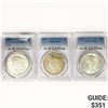 Image 1 : 1922 Set (3) Silver Peace Dollar PCGS MS63