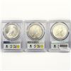 Image 2 : 1922 Set (3) Silver Peace Dollar PCGS MS63