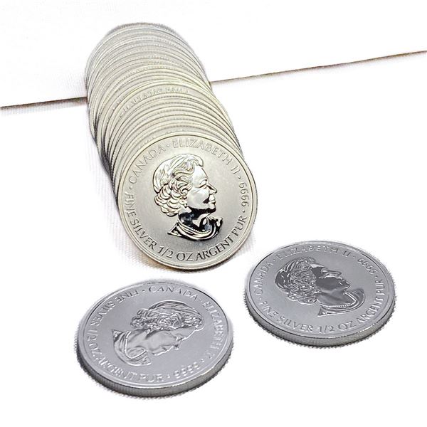 2015 Canada 1/2oz Silver $2 Roll (20 Coins)