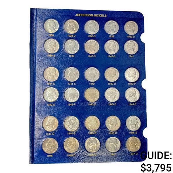 1938-1964 Jefferson Nickel Book (71 Coins)