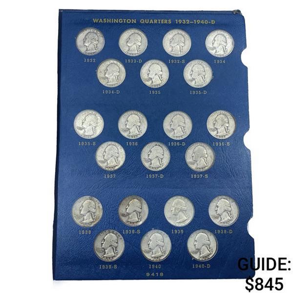1932-1964 Washington Quarter Book (83 Coins)