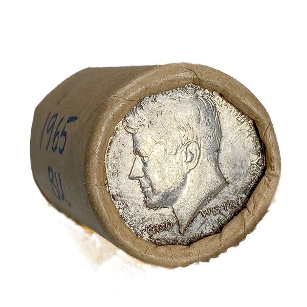 1965 Kennedy SILV Half Dollar Roll GEM UNC (20 Co