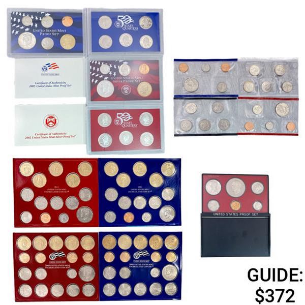 1978-2011 US Silver PR & UNC Sets (109 Coins)