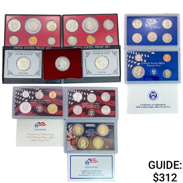 1979-2007 US SILV UNC & PR Coin Sets (38 Coins)