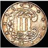 Image 2 : 1872 Silver Three Cent UNCIRCULATED +