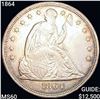 Image 1 : 1864 Silver Trade Dollar CLOSELY UNCIRCULATED