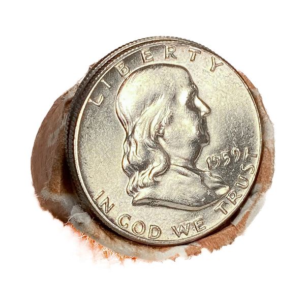 1959 Kennedy SILV Half Dollar Roll GEM UNC (20 Co