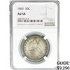 Image 1 : 1865 Seated Liberty Half Dollar NGC AU58