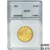 Image 1 : 1893 $10 Gold Eagle NNC MS64