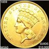 Image 1 : 1859 $3 Gold Piece CLOSELY UNCIRCULATED