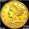 Image 1 : 1853-C $5 Gold Half Eagle UNCIRCULATED