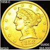 Image 1 : 1858-C $5 Gold Half Eagle UNCIRCULATED