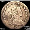 Image 1 : 1805 Draped Bust Half Dime UNCIRCULATED +
