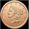 Image 1 : 1849 Braided Hair Half Cent UNCIRCULATED