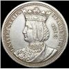 Image 1 : 1893 Isabella Silver Quarter UNCIRCULATED