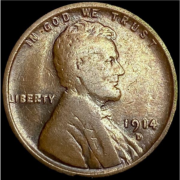 1914-D Wheat Cent NICELY CIRCULATED