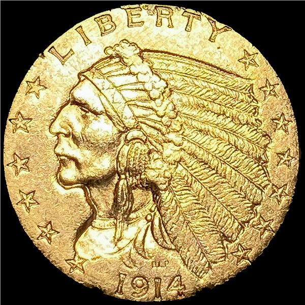 1914 $2.50 Gold Quarter Eagle UNCIRCULATED