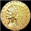 Image 1 : 1914 $2.50 Gold Quarter Eagle UNCIRCULATED