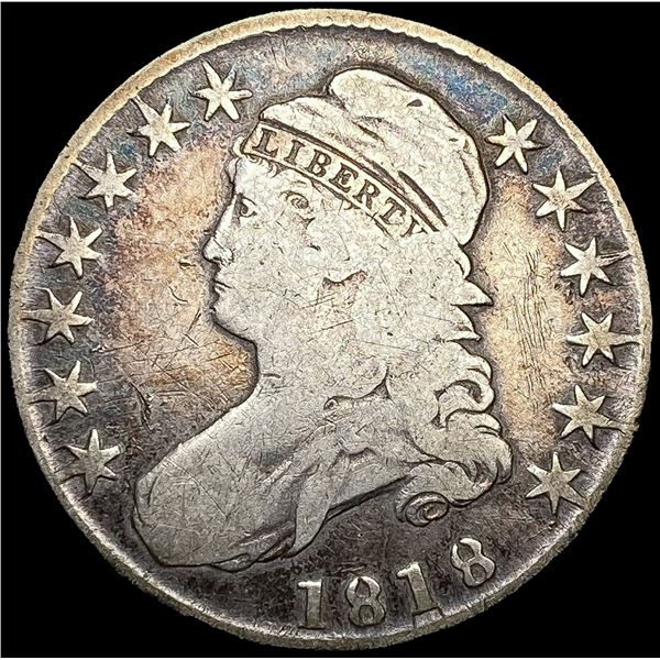1818 Capped Bust Half Dollar NICELY CIRCULATED