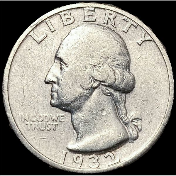 1932-S Washington Silver Quarter NEARLY UNCIRCULAT