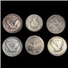 Image 2 : (6) Varied US Quarters (1877-S, 1903, 1908-S, 1927