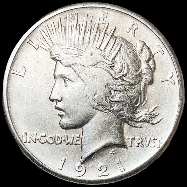 1921 Silver Peace Dollar ABOUT UNCIRCULATED
