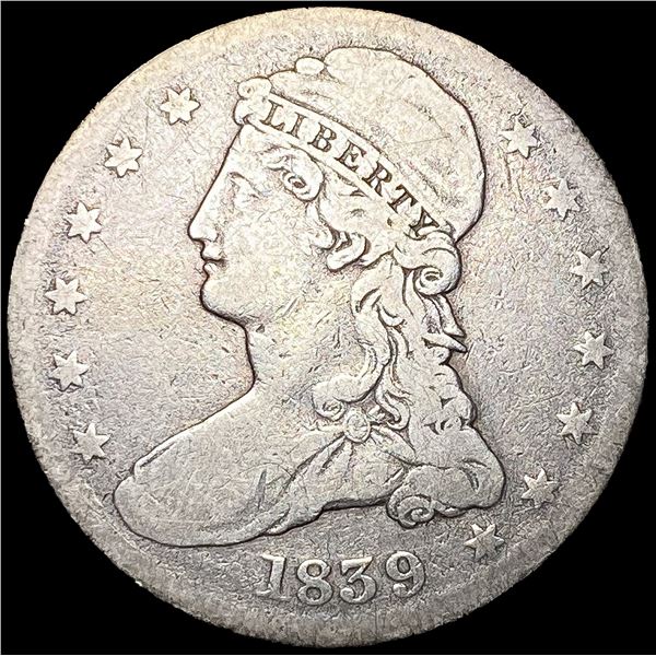 1839 Capped Bust Half Dollar NICELY CIRCULATED