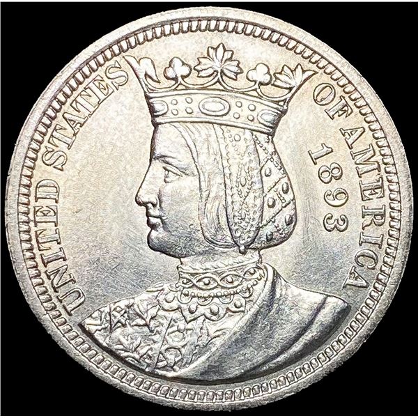 1893 Isabella Silver Quarter UNCIRCULATED