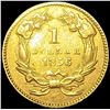 Image 2 : 1856 Slant 5 Rare Gold Dollar CLOSELY UNCIRCULATED