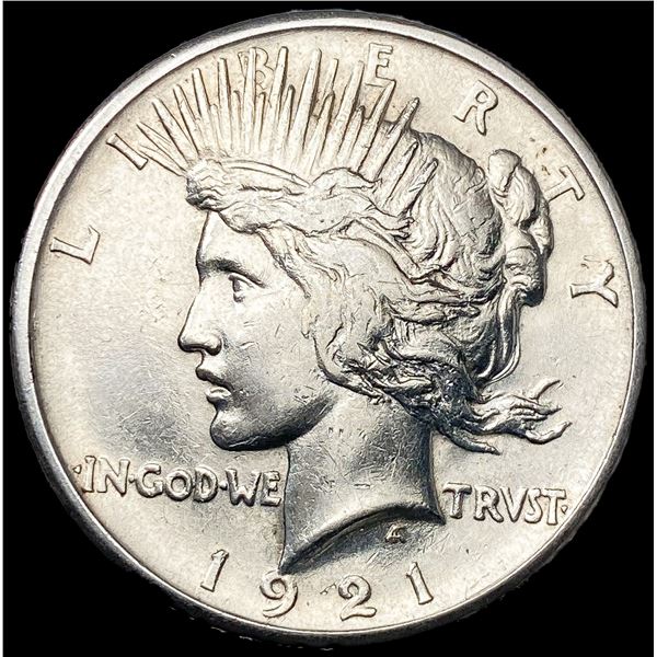 1921 Silver Peace Dollar NEARLY UNCIRCULATED