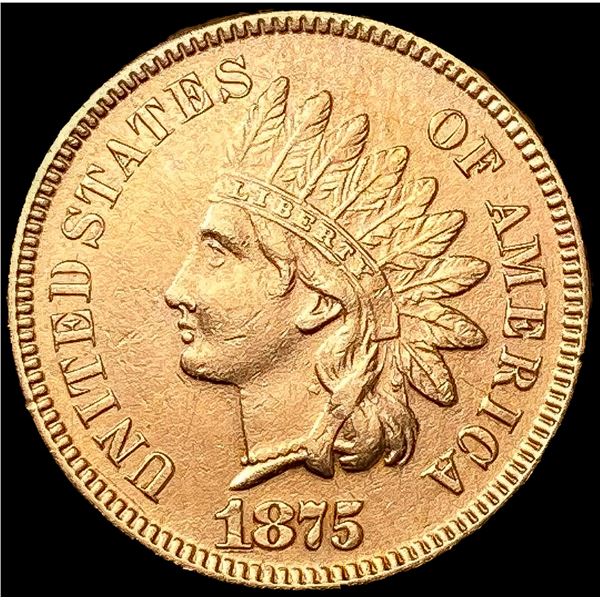 1875 Indian Head Cent CLOSELY UNCIRCULATED
