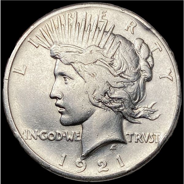 1921 Silver Peace Dollar ABOUT UNCIRCULATED