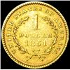 Image 2 : 1851 Rare Gold Dollar CLOSELY UNCIRCULATED