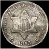 Image 1 : 1853 Silver Three Cent ABOUT UNCIRCULATED