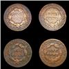 Image 2 : (4) Large Cents (1820, (3) 1822) NICELY CIRCULATED
