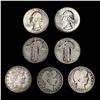 Image 1 : (7) Varied US Quarters (1902-S, 1907, 1908-D, 1926