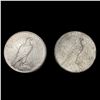 Image 2 : (2) 1922 Peace Silver Dollars CLOSELY UNCIRCULATED