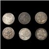 Image 1 : (6) US Silver 3 Cents (1851, (2) 1852) NICELY CIRC