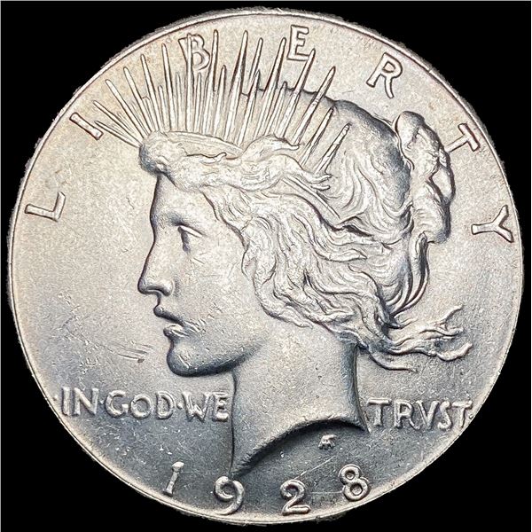 1928 Silver Peace Dollar CLOSELY UNCIRCULATED