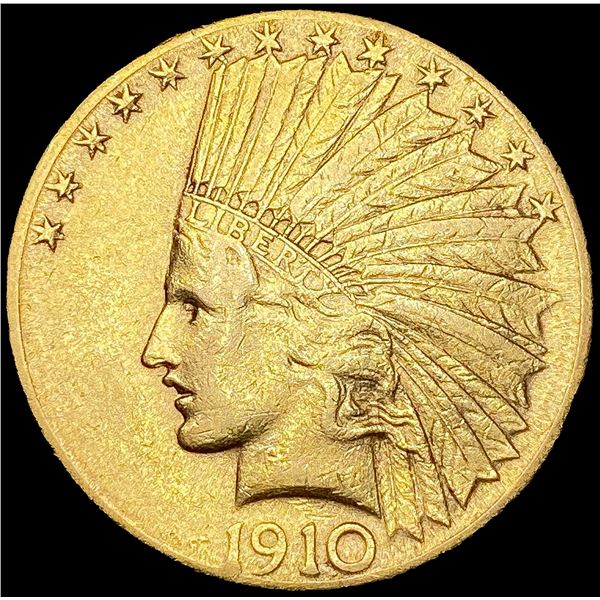 1910-S $10 Gold Eagle NEARLY UNCIRCULATED