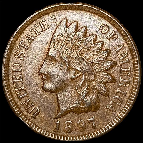 1897 Indian Head Cent CLOSELY UNCIRCULATED